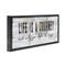 Stupell Industries Life Is a Journey Rustic World Map Framed Floater Canvas Wall Art